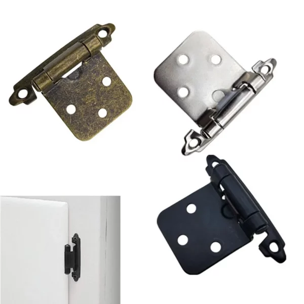 Set 10 cerniere sovrapposte a chiusura automatica incluse viti - immagine 2