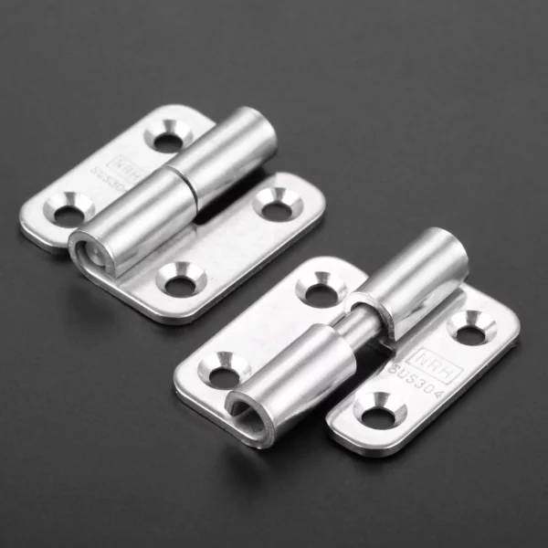 Set di 2 cerniere 37 x 34 mm separabili in acciaio inox - immagine 2