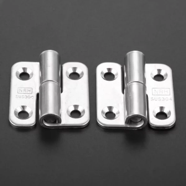 Set di 2 cerniere 37 x 34 mm separabili in acciaio inox - immagine 3