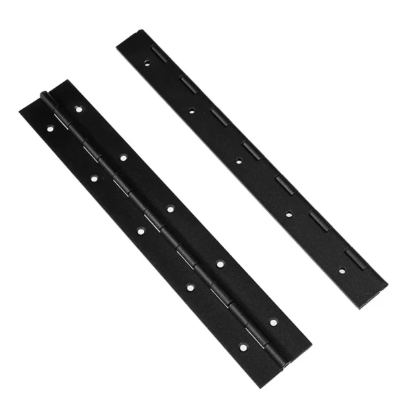Set 2 cerniere lunghe 300 mm larghe 50 mm spessore 1,5 mm in acciaio inox verniciato.con 20 viti M4 x16 mm - immagine 2
