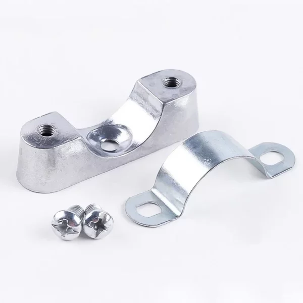 Set di 5/10 pz 16/20/25/32/40/50Mm Morsetto a sella in lega di alluminio per fissaggio tubi - immagine 2