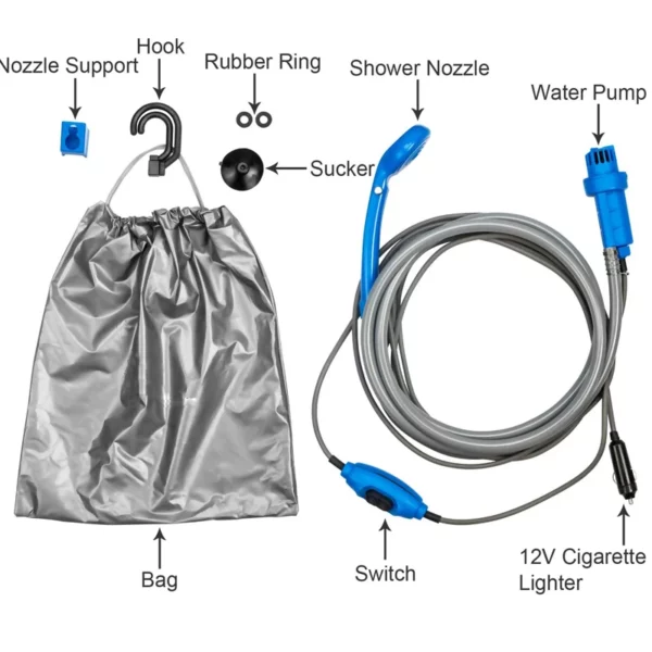 Set doccia portatile 12v - immagine 6