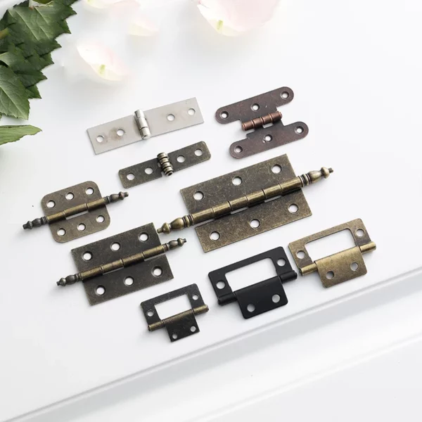 Kit 2 Cerniere per porte e ante con viti - immagine 2