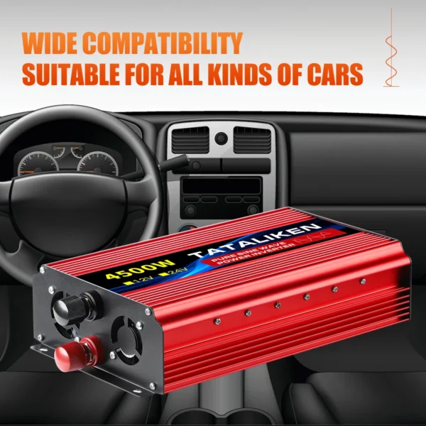 Inverter DC 12V 24V a AC 220V tensione onda sinusoidale pura potenza 50Hz convertitore 8000W 6000W 3500W 2500W 1600W - immagine 4