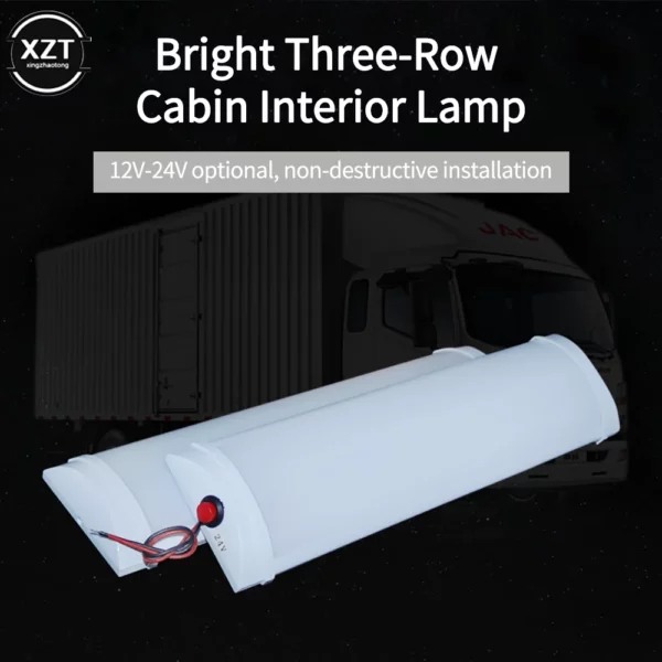 Lampada Plafoniera  72LED 3 righe 12V