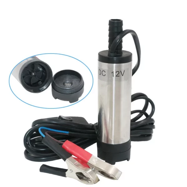 Pompa in acciaio inox per liquidi 12V ad immersione diamero 38 mm - immagine 3