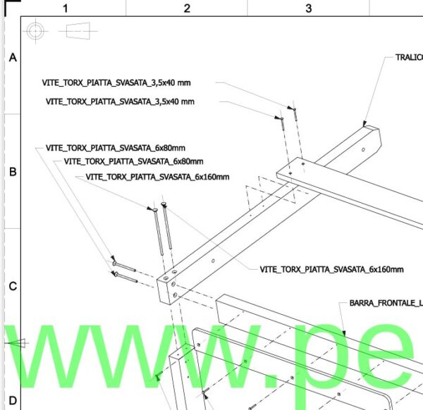 PROGETTO LETTO PIEGHEVOLE ECON – Dim. 190 x 110 cm - immagine 6