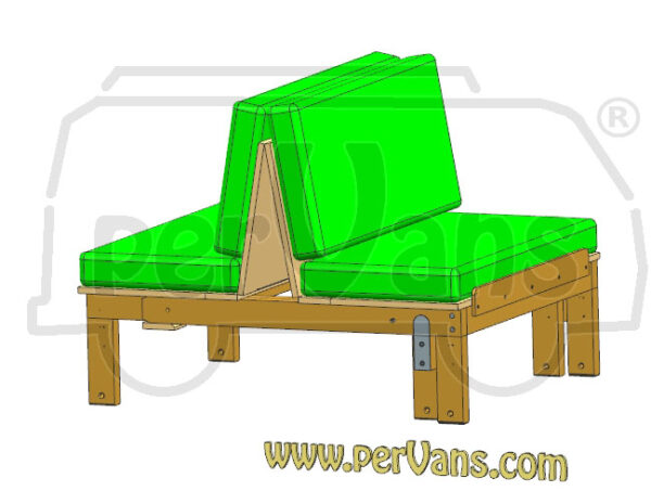 PROGETTO LETTO PIEGHEVOLE SLIM - Dim. 190 x 100 cm