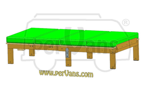 PROGETTO LETTO PIEGHEVOLE SLIM - Dim. 190 x 100 cm - immagine 2