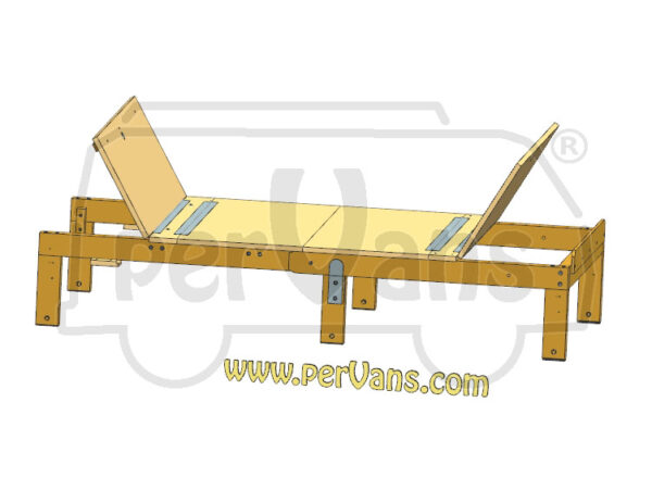 PROGETTO LETTO PIEGHEVOLE SLIM - Dim. 190 x 100 cm - immagine 3