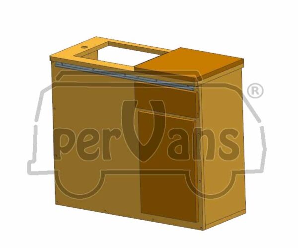 PROGETTO MOBILE CUCINA FUOCHI LAVELLO AMFL - Dim 75 x 30 x h 640 cm - immagine 6