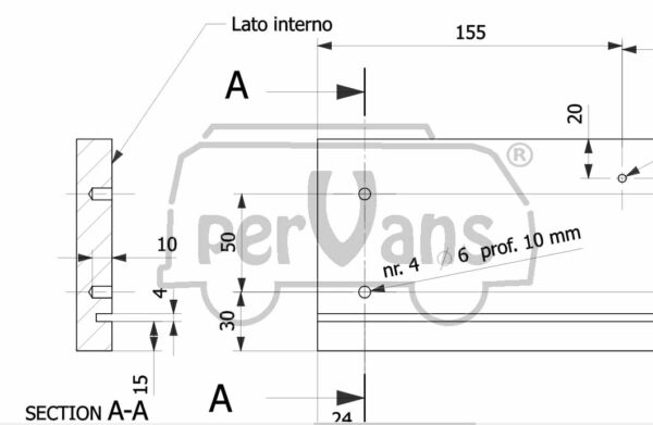 PROGETTO MOBILE CUCINA FUOCHI LAVELLO AMFL - Dim 75 x 30 x h 640 cm - immagine 9