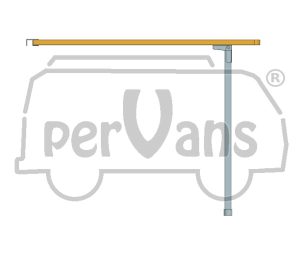 PROGETTO TAVOLO PIEGHEVOLE AT – Dim 800x500mm - h630mm - immagine 3