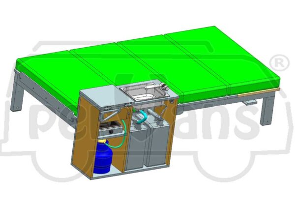 Kit LCT – Letto, Cucina, Tavolo -- Progetti fai-da-te per arredi compatti - immagine 5