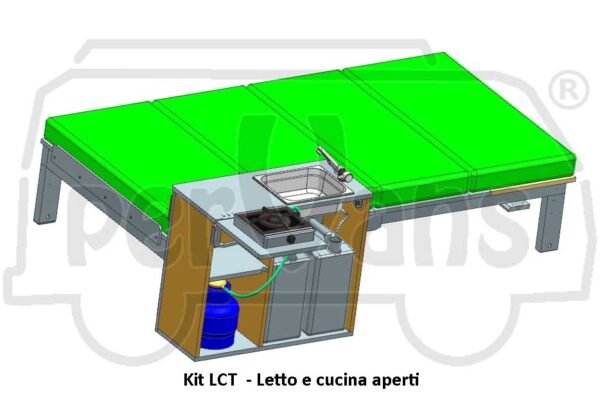Kit LCT – Letto, Cucina, Tavolo -- Progetti fai-da-te per arredi compatti - immagine 6